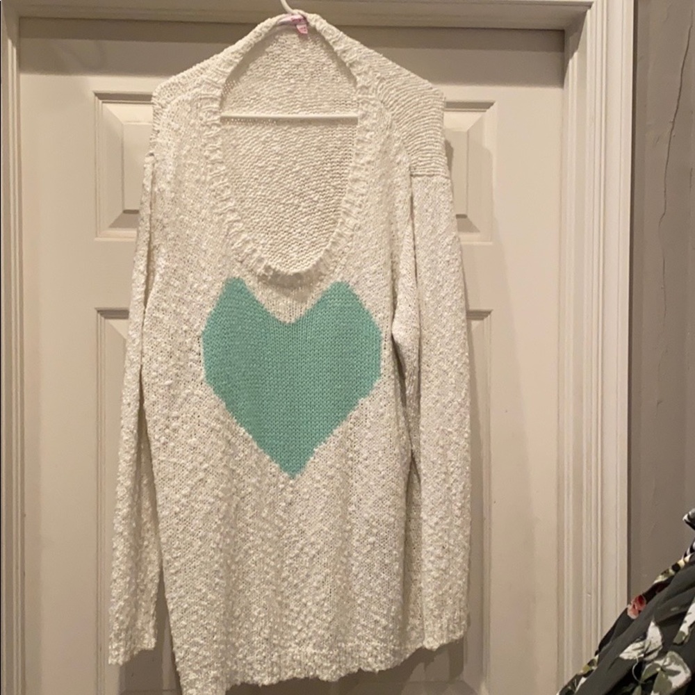 Simply be size 4x sweater with mint heart